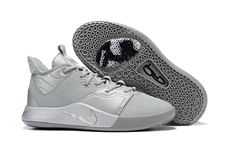 New Nike PG 3 Grey Silver Shoes